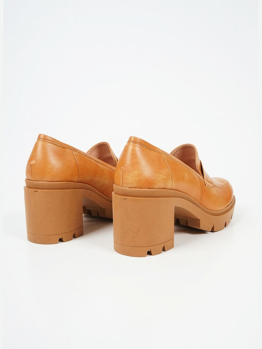 Piazza Shoes Tabac Brown Heels