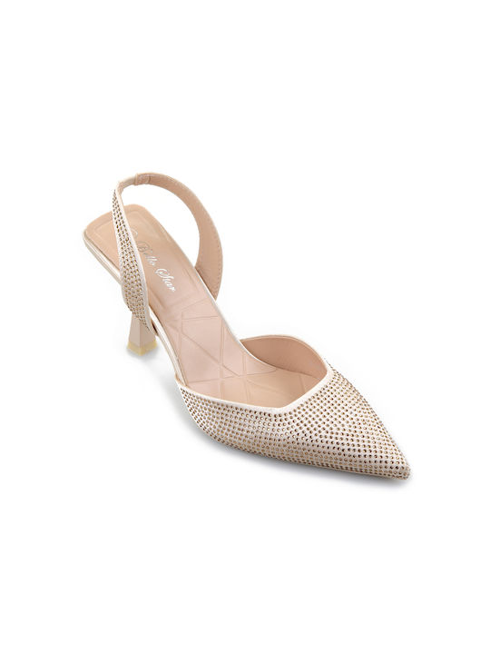 Fshoes Pumps mit Riemchen Goldene