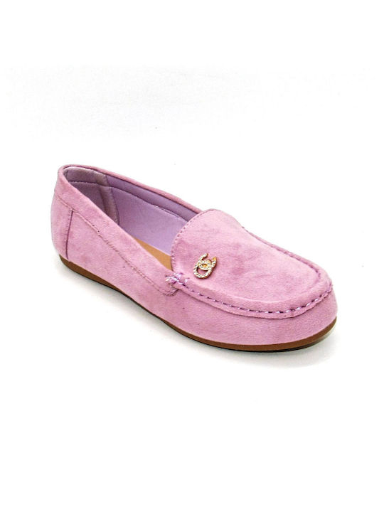 Plato Γυναικεία Loafers σε Χρυσό Χρώμα ORO123