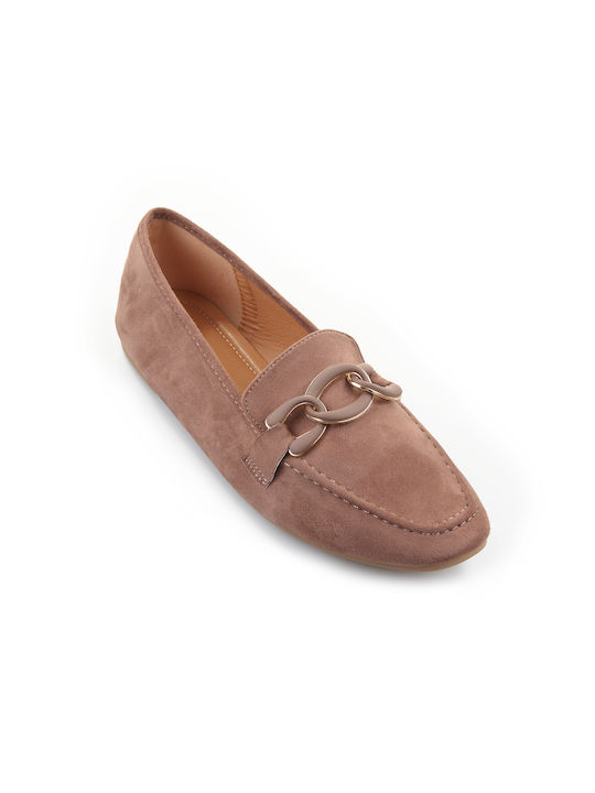 Fshoes Women's Loafers in Brown Color