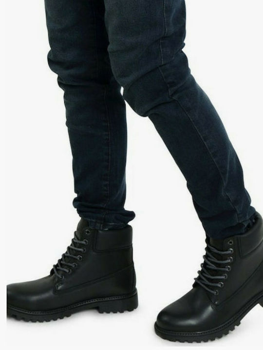 River Leather Black Men's Boots