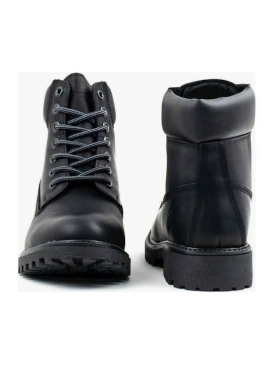 River Leather Black Men's Boots