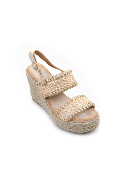 Fshoes Damenplattformen Beige