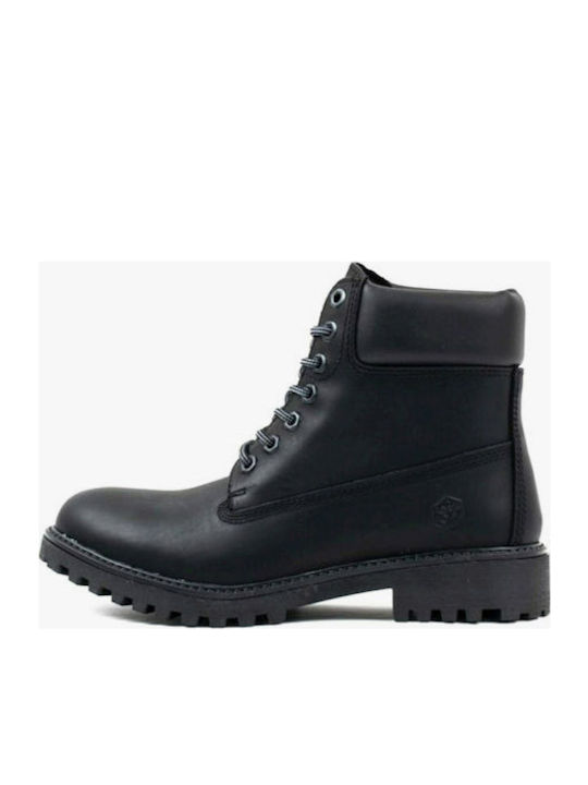 River Leather Black Men's Boots