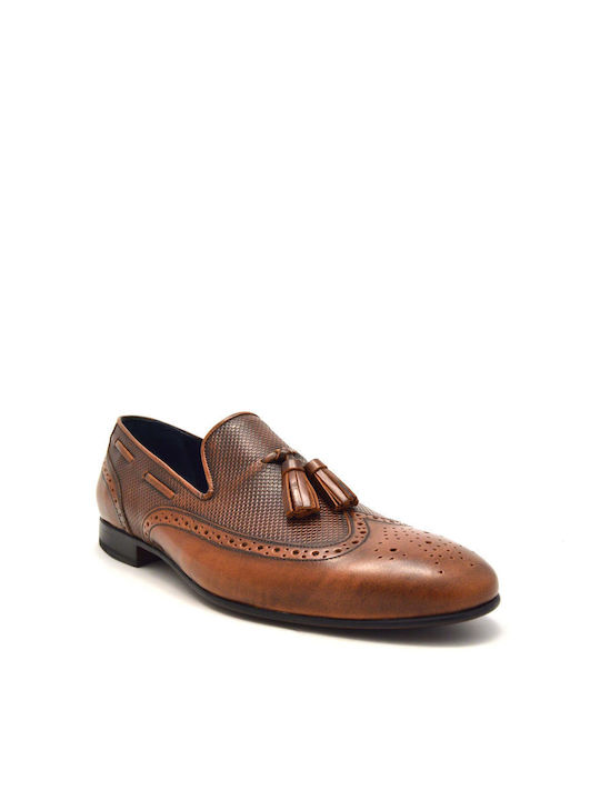 Damiani Ανδρικά Loafers σε Καφέ Χρώμα