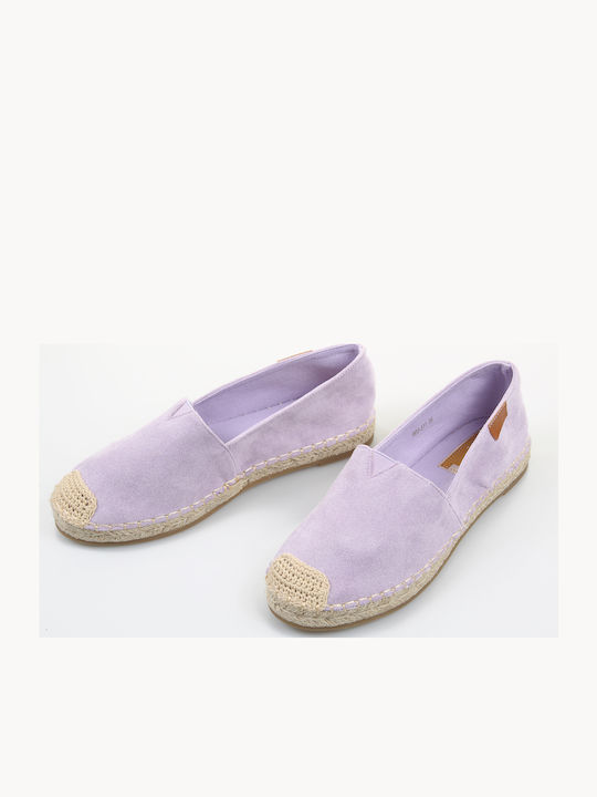 Suede Γυναικείες Εσπαντρίγιες σε Μωβ Χρώμα