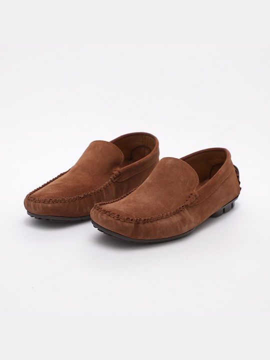 Aero by Kasta Men's Leather Moccasins Brown