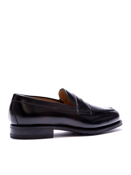 Δερμάτινα Ανδρικά Loafers σε Μαύρο Χρώμα