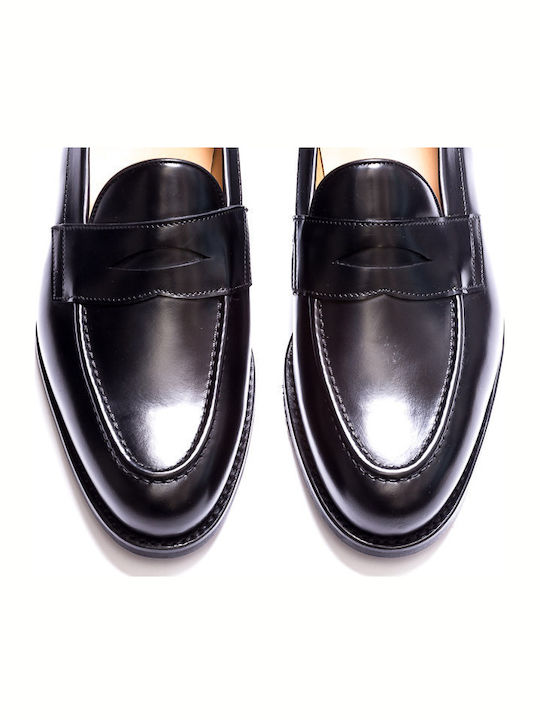 Δερμάτινα Ανδρικά Loafers σε Μαύρο Χρώμα