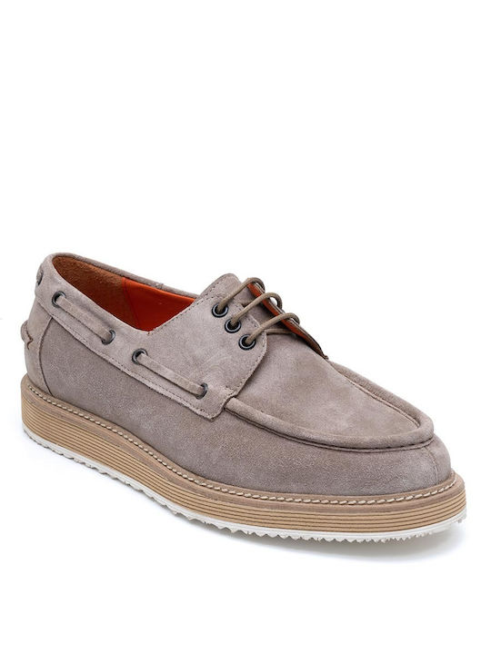 Perlamoda Men's Suede Moccasins Brown