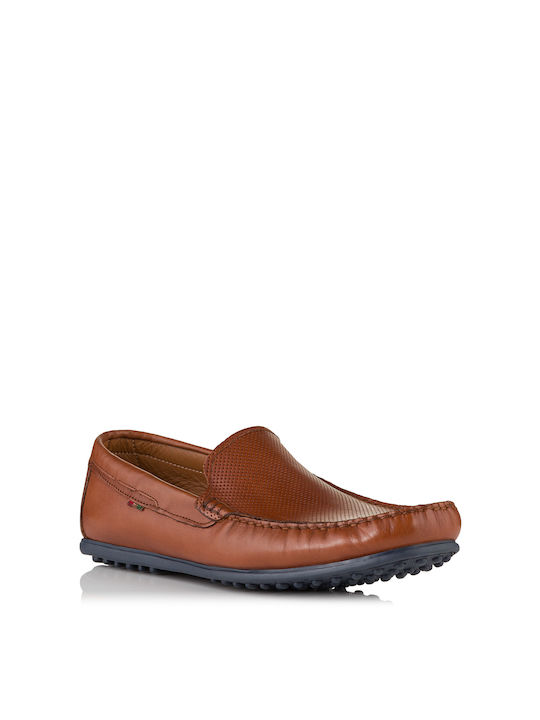 Antonio Shoes Men's Leather Moccasins Tabac Brown