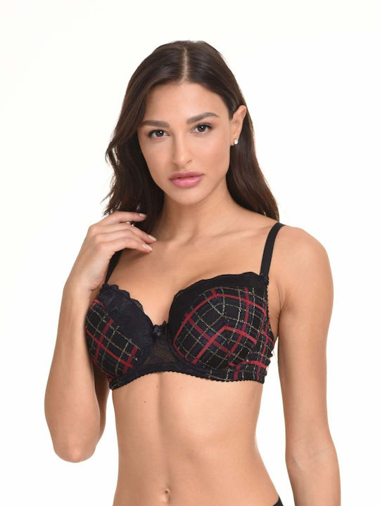 Miss Rosy Spitzen Unterwäsche-Set für Damen BH mit Kasten Schwarz Miss Rosy Spitzen Unterwäsche-Set für Damen BH mit Kasten Schwarz