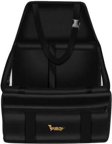Purlov Waterproof Seat Car for Dog Black