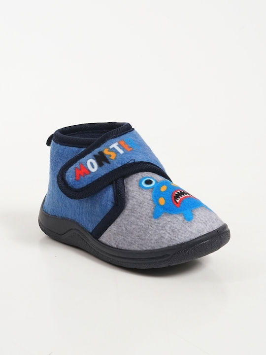 Piazza Shoes Boys Closed-Toe Bootie Slippers Gray