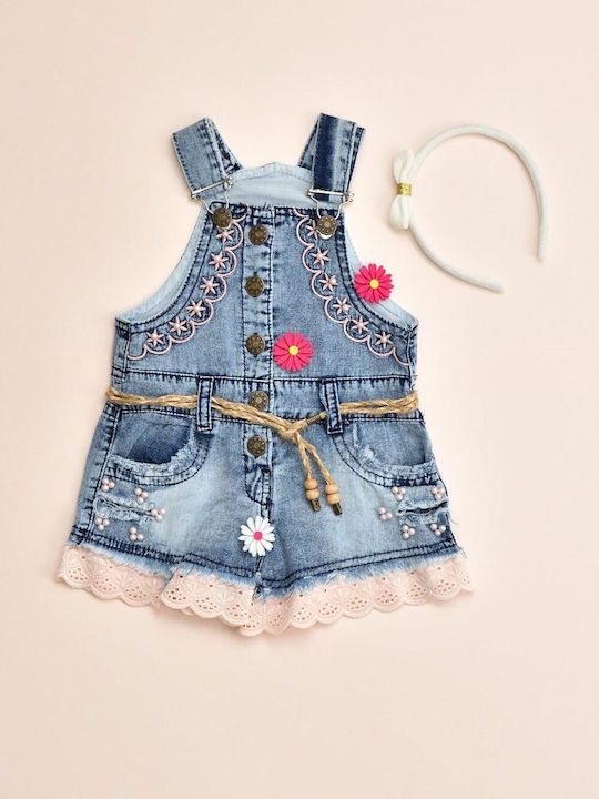 Kids' Denim Overalls Blue