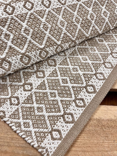 Koulis Carpets Σετ Χαλιά Κρεβατοκάμαρας Βαμβακερά Καφέ 0018-00001-070 3τμχ