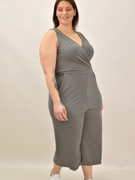 Women's Sleeveless One-piece Suit Gray