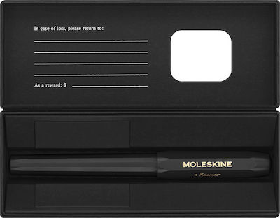 Moleskine Schreibfeder Mittel Schwarz aus Plastik mit Schwarz Tinte KAWFOUNTPENMBK