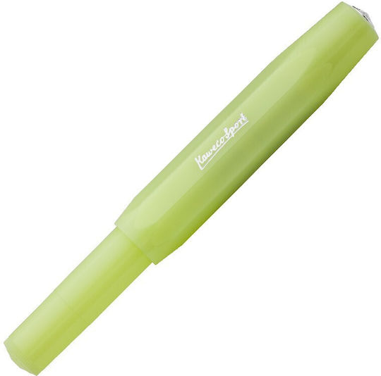 Kaweco FROSTED Sport Πένα Γραφής Broad 1mm Πράσινη με Μπλε Μελάνι