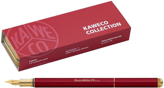 Kaweco Collection Special Füllfederhalter Medium Rote Feder aus Aluminium mit Blauer Tintenfarbe