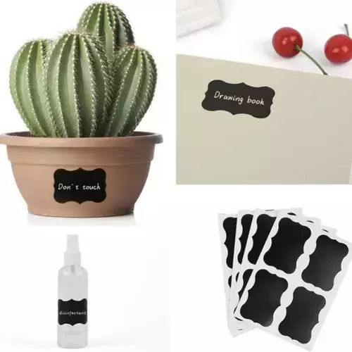 Malatec Small Adhesive Labels in Black Color