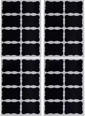 Malatec Small Adhesive Labels in Black Color
