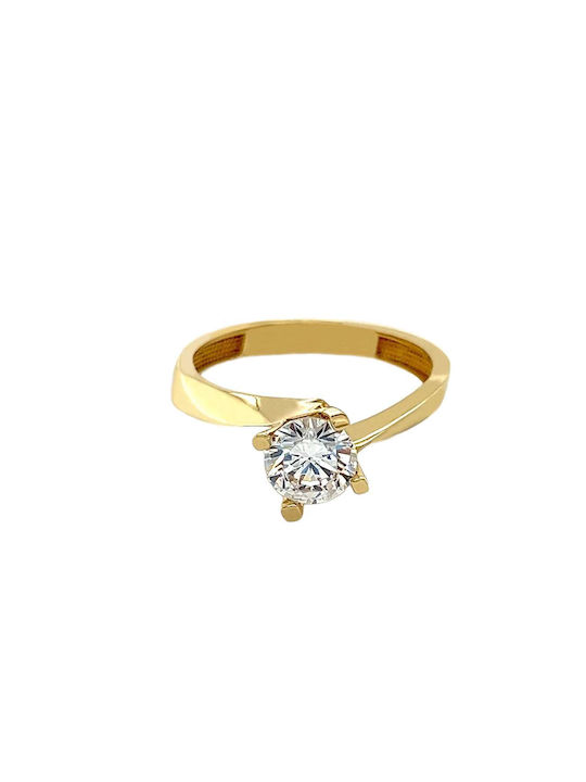 Xryseio Single Stone from Gold 14K