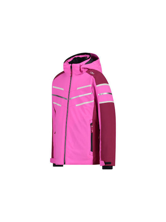 CMP Wasserdicht Kinderjacke Kurz mit Futter & Kapuze Rosa