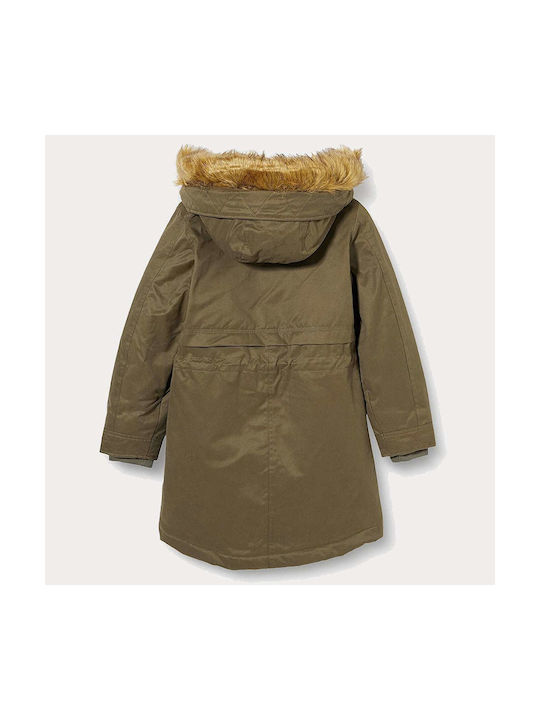 Garcia Jeans Girls Parka Khaki with Ηood