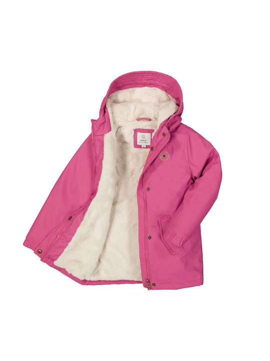 Garcia Jeans Kinderparka Kurz mit Kapuze Fuchsie