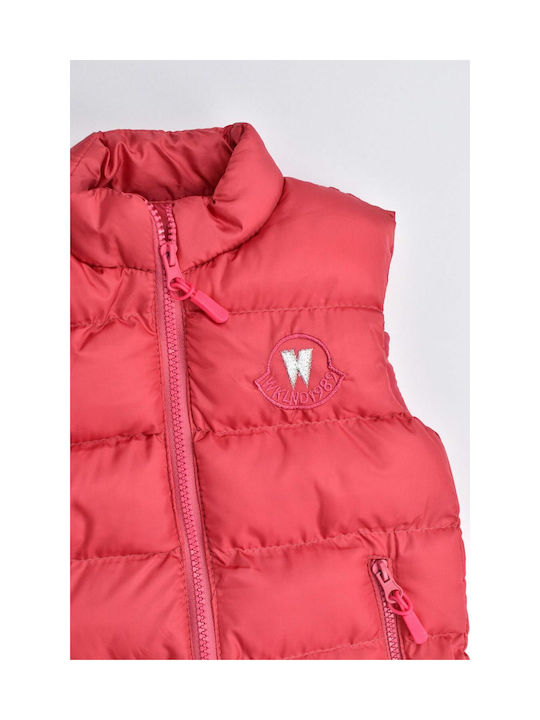 Potre Girls Quilted Coat Pink Sleeveless