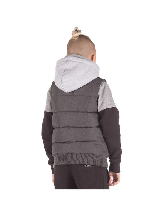 District75 Kinderjacke Kurz mit Kapuze Gray