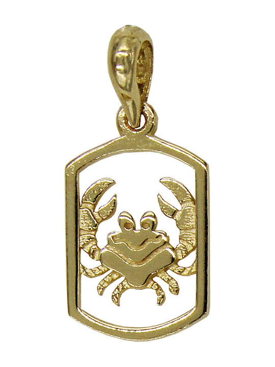 Roloi Kaliamanis Anhänger Kinder Amulett mit Kette aus Gold 14K ZC1001