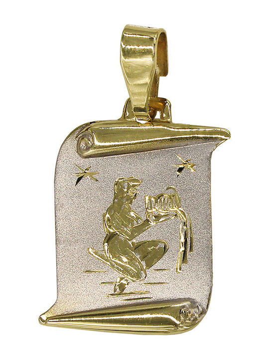 Roloi Kaliamanis Anhänger Kinder Amulett mit Kette aus Gold 14K ZP1004