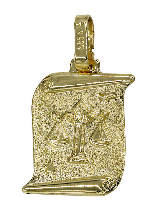 Roloi Kaliamanis Anhänger Kinder Amulett mit Kette aus Gold 14K ZP1001