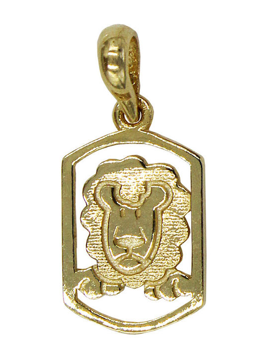 Roloi Kaliamanis Anhänger Kinder Amulett mit Kette aus Gold 14K ZC1001