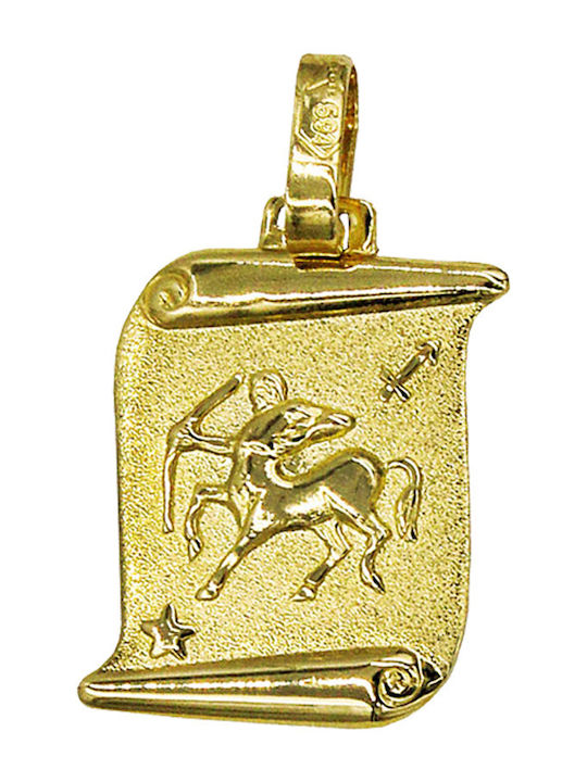 Roloi Kaliamanis Anhänger Kinder Amulett mit Kette aus Gold 14K ZP1001