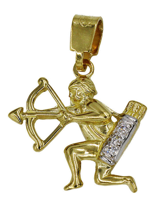 Roloi Kaliamanis Anhänger Kinder Amulett mit Kette aus Gold 14K ZA11001
