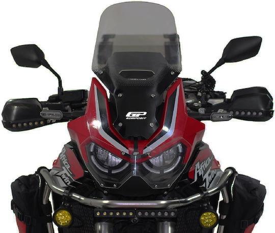 GP Kompozit Motorcycle Windshield & Windscreen Tinted Visor for Honda CRF1100L Africa Twin 09040-40120