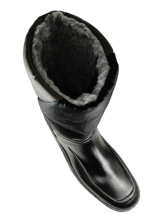 G&G Work Wellies with Fur Black