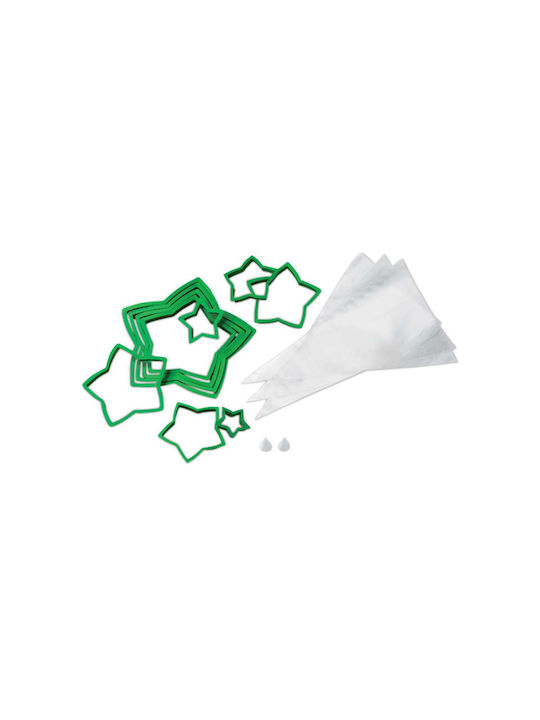 Wilton Kunststoff-Ausstechformen Sterne-Weihnachtsbaum Set 15 Teile 028.10.002