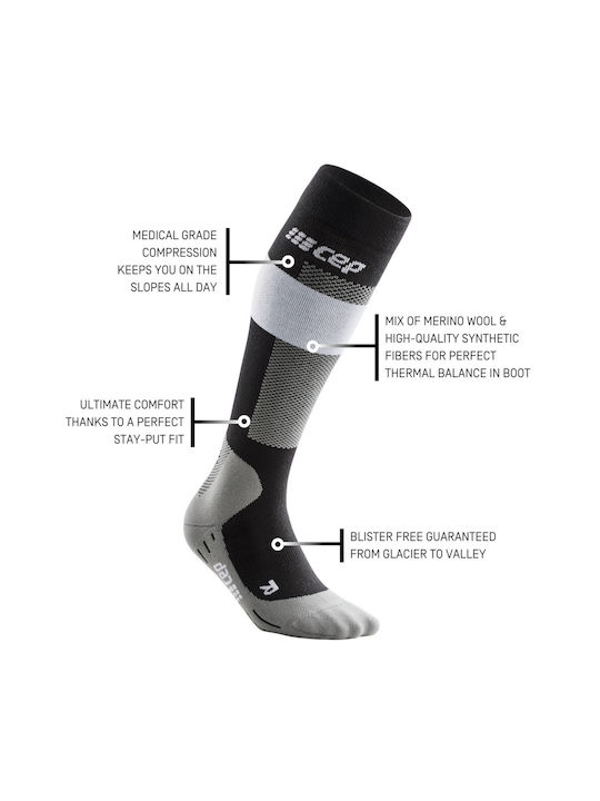 CEP Ski- & Snowboardsocken Gray 1 Paar
