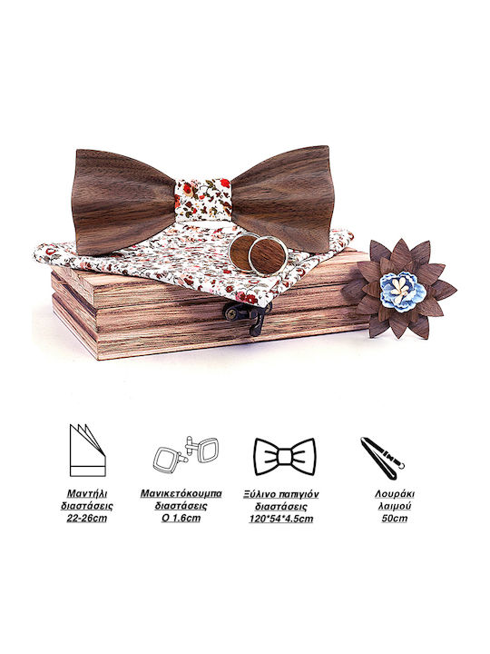 Legend Accessories Set Fliege mit Taschentuch Mehrfarbig