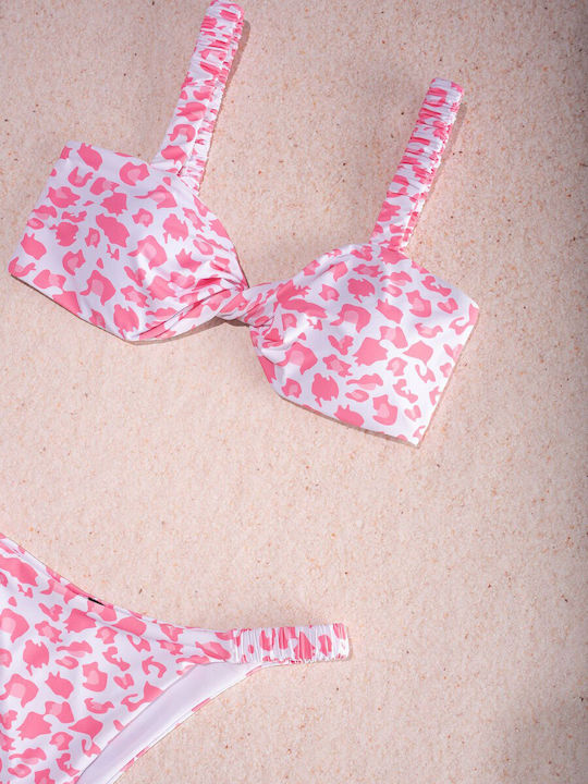 The Lady Bikini Set Triangle Top & Brazil Bottom Pink