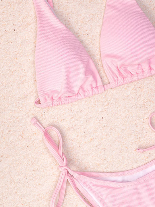 The Lady Bikini-Set Hohe Taille Rosa