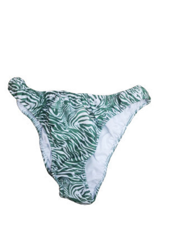 Solano Swimwear Bikini Set Strapless Top & Slip Bottom Green