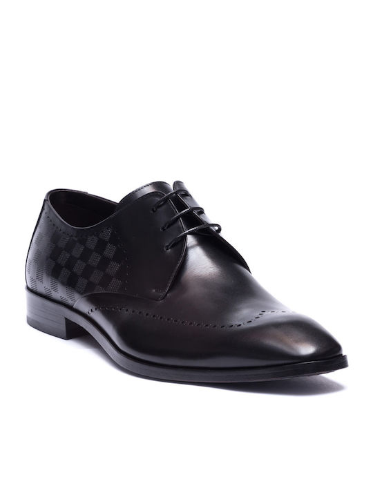 Perlamoda Men's Leather Oxfords Black