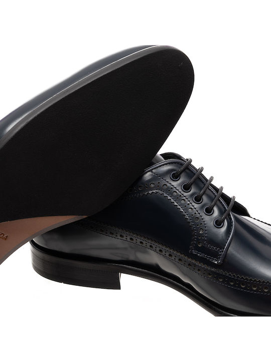 Δερμάτινα Ανδρικά Oxfords Μπλε