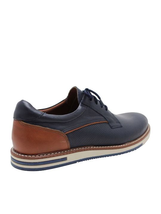 Antonio Shoes Men's Leather Casual Shoes Blue