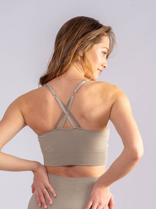 S440 Copenhagen Women's Sports Bra without Padding Beige